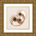 thumbnail image 1 of Koetsier, Albert 15x15 Gold Ornate Wood Framed with Double Matting Museum Art Print Titled - Sepia Nautilus 2, 1 of 4