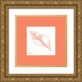 thumbnail image 1 of Koetsier, Albert 15x15 Gold Ornate Wood Framed with Double Matting Museum Art Print Titled - Tulip Shell Peach Matte, 1 of 4