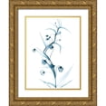 thumbnail image 1 of Koetsier, Albert 15x18 Gold Ornate Wood Framed with Double Matting Museum Art Print Titled - Blue Globe Lily, 1 of 4