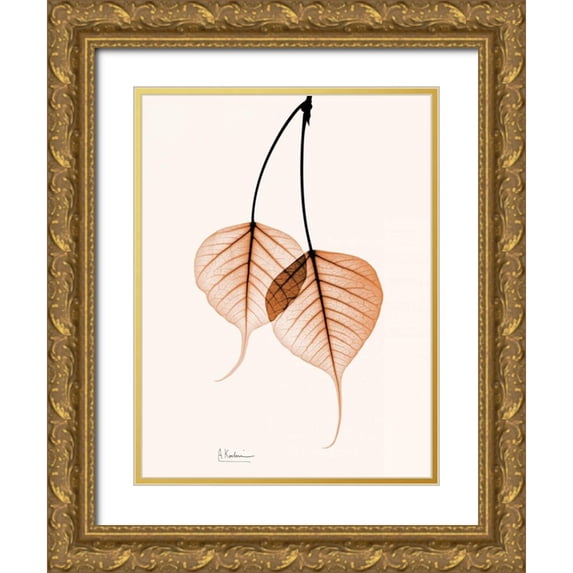 Koetsier, Albert 15x18 Gold Ornate Wood Framed with Double Matting Museum Art Print Titled - Bodhi Tree orange