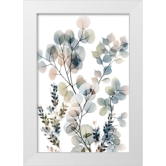 Koetsier, Albert 17x24 White Modern Wood Framed Museum Art Print Titled - Vibrant Bouquet 2