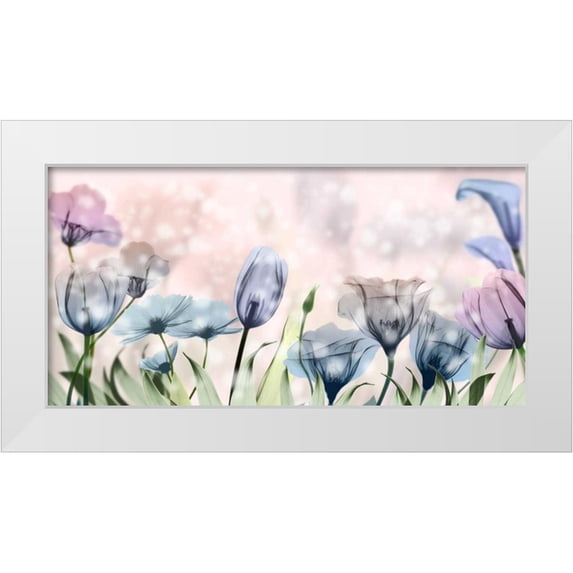 Koetsier, Albert 18x11 White Modern Wood Framed Museum Art Print Titled - Garden Of Wonders 1