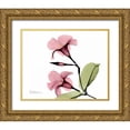 thumbnail image 1 of Koetsier, Albert 18x15 Gold Ornate Wood Framed with Double Matting Museum Art Print Titled - Pink Mandelila Bunch, 1 of 4