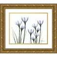 thumbnail image 1 of Koetsier, Albert 18x15 Gold Ornate Wood Framed with Double Matting Museum Art Print Titled - White Rain Lily in Bloom, 1 of 4
