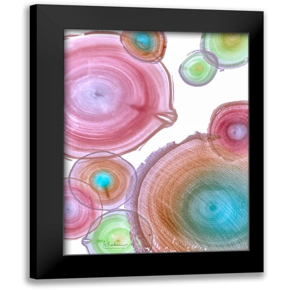 Koetsier, Albert 19x24 Black Modern Framed Museum Art Print Titled - Millennial Tree Ring I