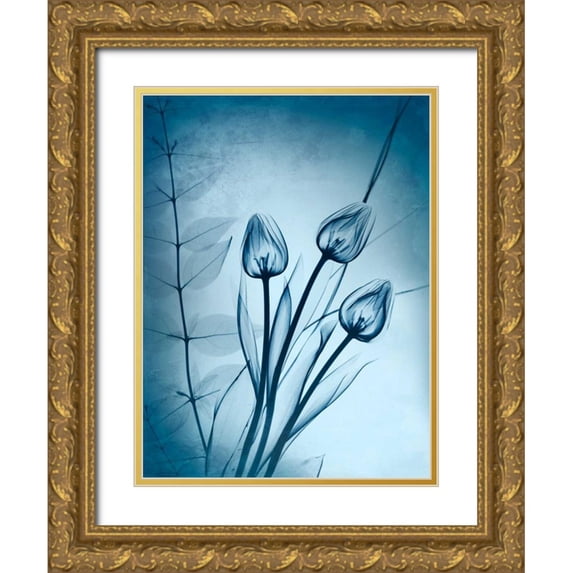 Koetsier, Albert 19x24 Gold Ornate Wood Framed with Double Matting Museum Art Print Titled - Cerulean Dawn