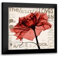 thumbnail image 1 of Koetsier, Albert 20x20 Black Modern Framed Museum Art Print Titled - Red Rose Love, 1 of 5