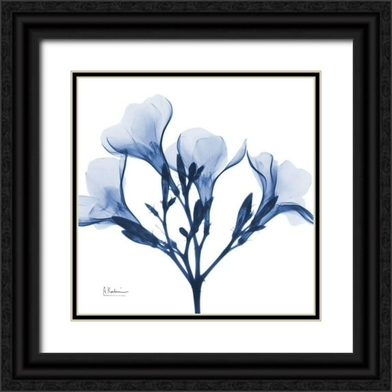 Koetsier, Albert 20x20 Black Ornate Wood Framed with Double Matting Museum Art Print Titled - Indigo Oleander