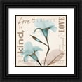 thumbnail image 1 of Koetsier, Albert 20x20 Black Ornate Wood Framed with Double Matting Museum Art Print Titled - Love - Blue Beauties, 1 of 4
