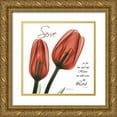 thumbnail image 1 of Koetsier, Albert 20x20 Gold Ornate Wood Framed with Double Matting Museum Art Print Titled - House Tulips, 1 of 4