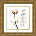 thumbnail image 1 of Koetsier, Albert 20x20 Gold Ornate Wood Framed with Double Matting Museum Art Print Titled - Swaying Tulip Pink - Life, 1 of 4
