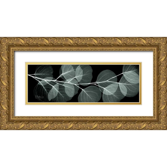 Koetsier, Albert 24x11 Gold Ornate Wood Framed with Double Matting Museum Art Print Titled - Eucalyptus Night 2