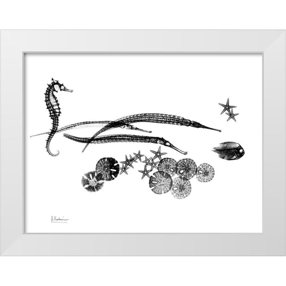 Koetsier, Albert 24x19 White Modern Wood Framed Museum Art Print Titled - Horse Race