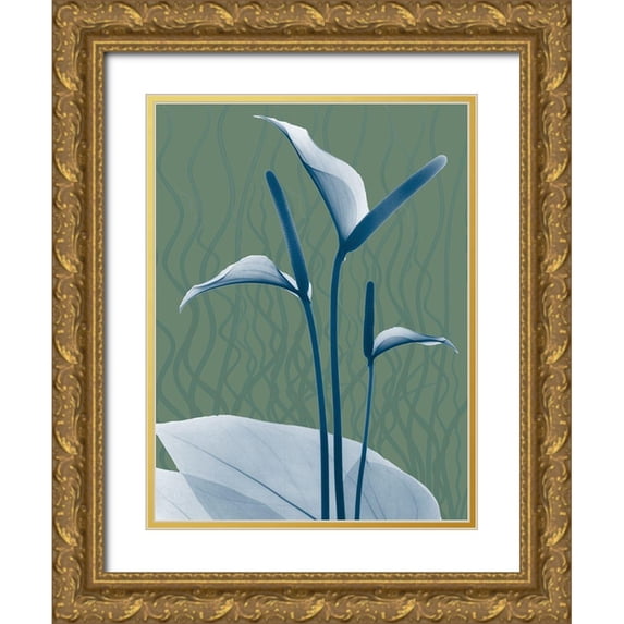 Koetsier, Albert 25x32 Gold Ornate Wood Framed with Double Matting Museum Art Print Titled - Blue Sage Dawn 2
