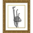 thumbnail image 1 of Koetsier, Albert 25x32 Gold Ornate Wood Framed with Double Matting Museum Art Print Titled - Marching Floral, 1 of 4