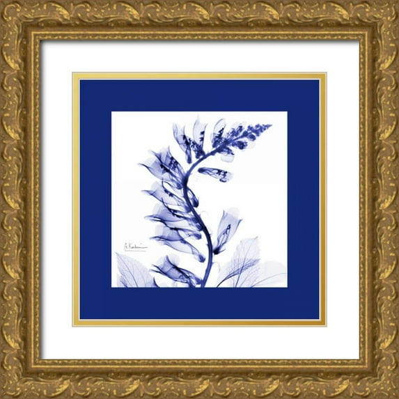 Koetsier, Albert 26x26 Gold Ornate Wood Framed with Double Matting Museum Art Print Titled - FoxgloveC77 Bordered
