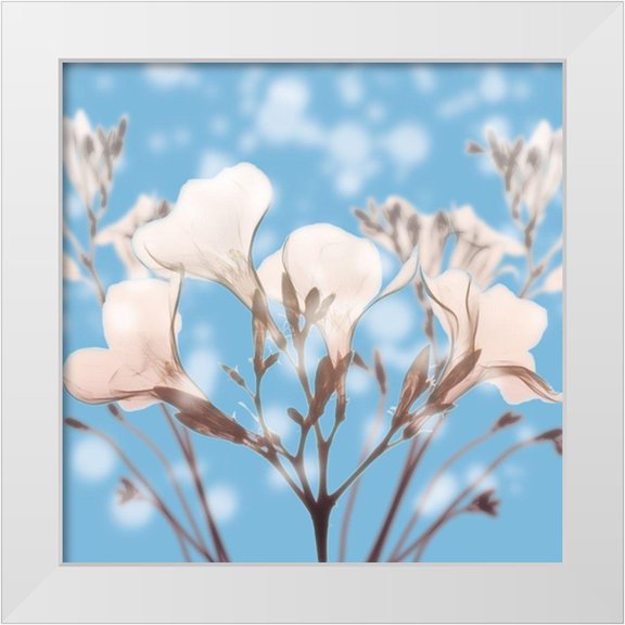 Koetsier, Albert 26x26 White Modern Wood Framed Museum Art Print Titled - Ocean Oleander