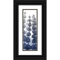 thumbnail image 1 of Koetsier, Albert 7x14 Black Ornate Wood Framed with Double Matting Museum Art Print Titled - Sapphire Blooms On White 4, 1 of 4