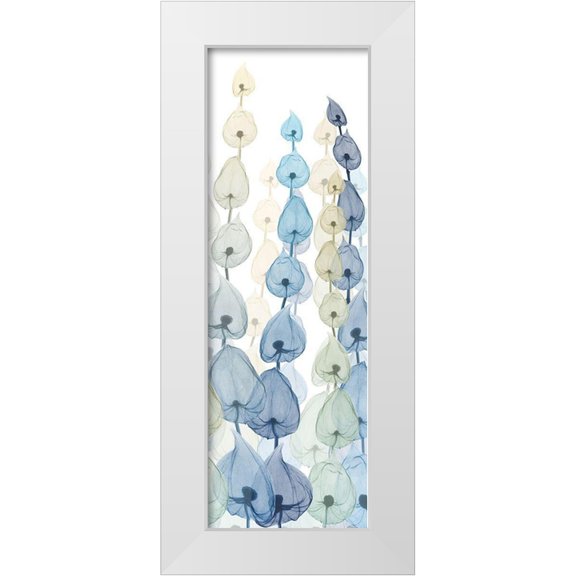 Koetsier, Albert 7x14 White Modern Wood Framed Museum Art Print Titled - Lanterns On White 3