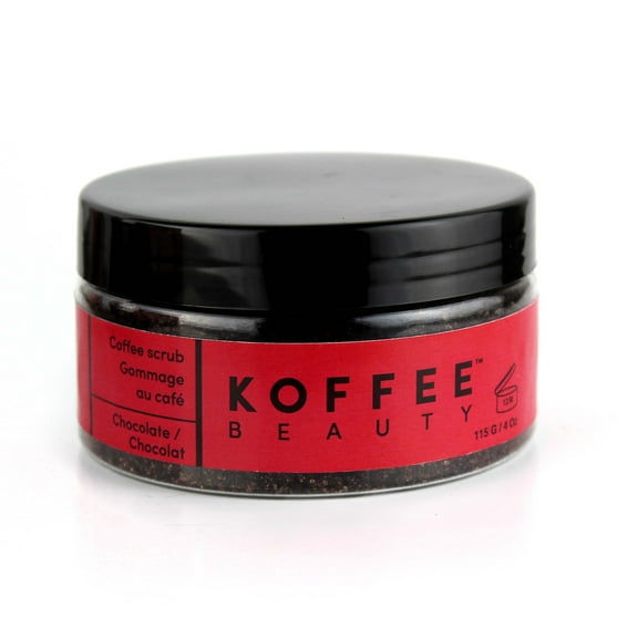 Koffee Beauty Coffee Scrub, Exfoliating Body Scrub for Women, Chocolate, 4 oz