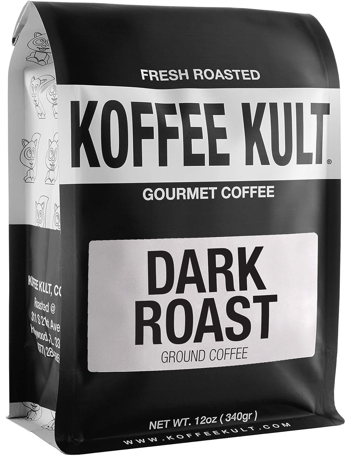 Koffee Kult Dark Roast Ground Coffee - Small Batch Gourmet Aromatic Artisan Blend 100% Arabica Coffee Organically Sourced (Ground, 12oz)