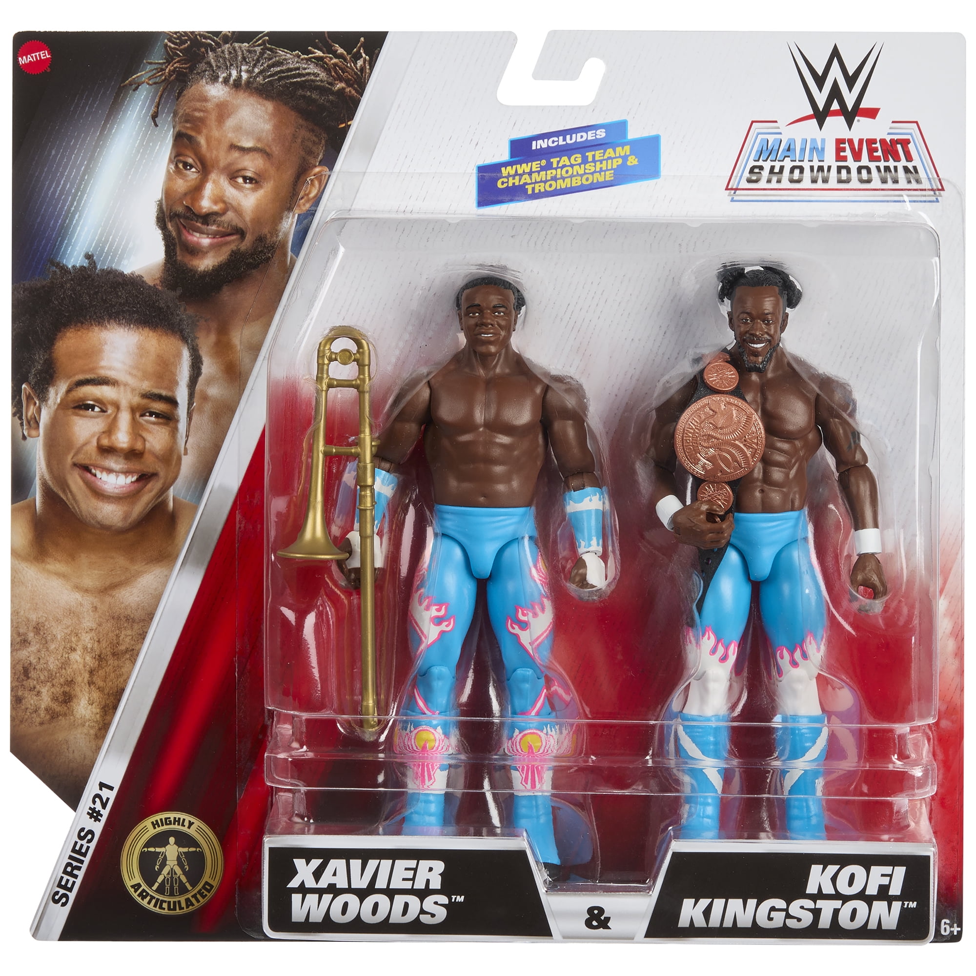 Kofi Kingston & Xavier Woods (New Day) - WWE Main Event 2-Packs 21