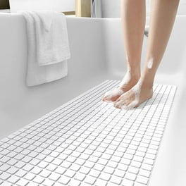Suction Solid Color Bathroom Rug Bathmat, Non Slip Bathroom Mat