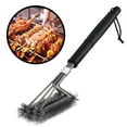 thumbnail image 1 of Kogiio Grill Brush. Rust Proof Bbq Cleaning Scraper Accessories. Safe Stainless Steel Wire Bristle Grilling Cleaner Tools for Outdoor Barbecue Set, Incl Gas, Charcoal. Grill Brushes, 1 of 9