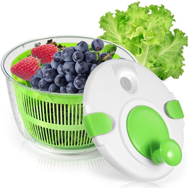 Kogiio Vegetable and Salad Spinner with with Secure Lid Lock & Rotary