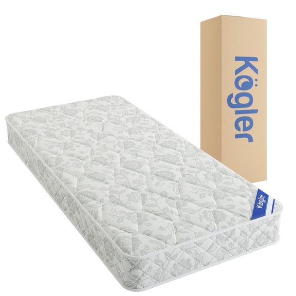 Kogler 6-Inch Gel-Infused Memory Foam Truck Mattress Pallet with Nylon Cover, 18 Units Rolled for RVs, Navy, 36x80x6
