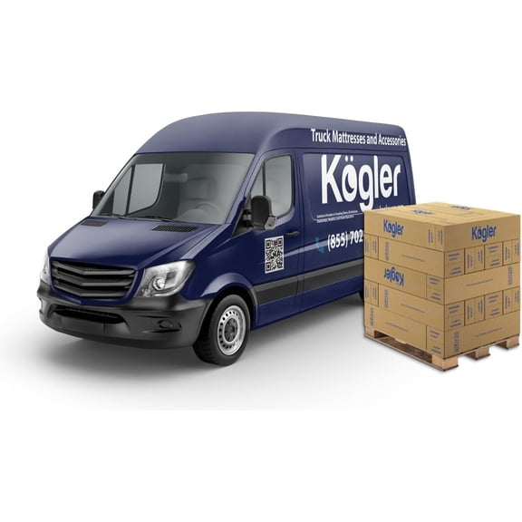 Kogler 7-Inch Innerspring Hybrid Truck Mattress Pallet, 30 Units Vacuum Sealed for RV Short Queen Beds, White, 42x80x7