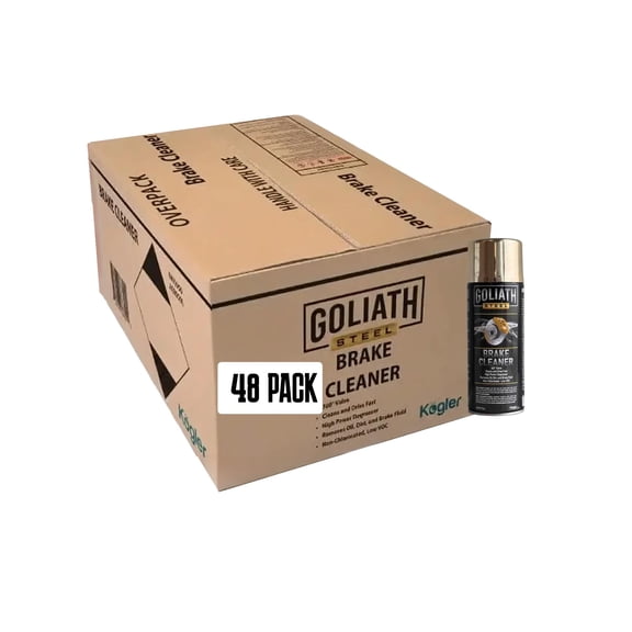 Kogler Goliath Steel Brake Spray Cleaner, Non-Chlorinated, Low-VOC, 14 Oz, 48 Pack
