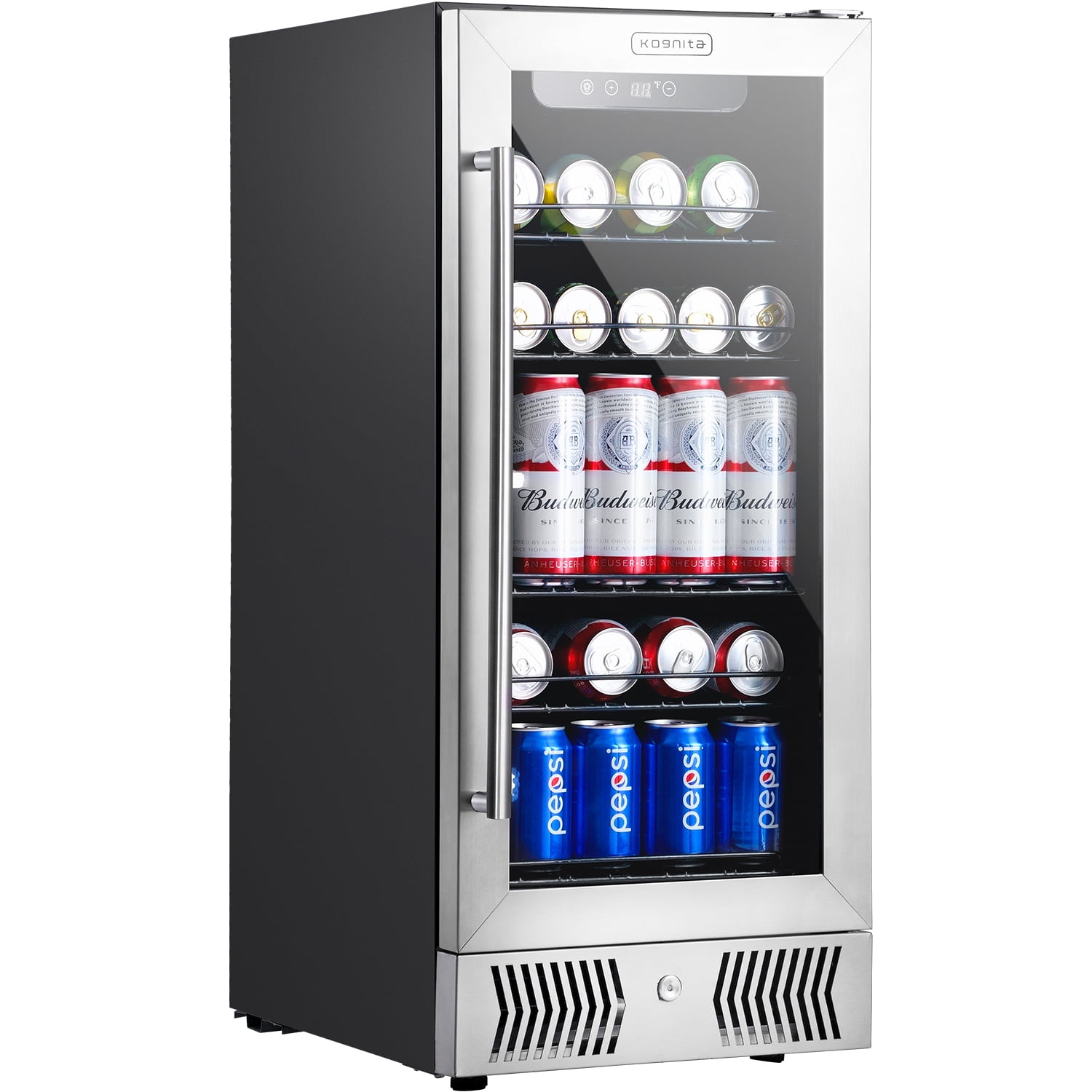 Mini fridge with glass door and led lights deals
