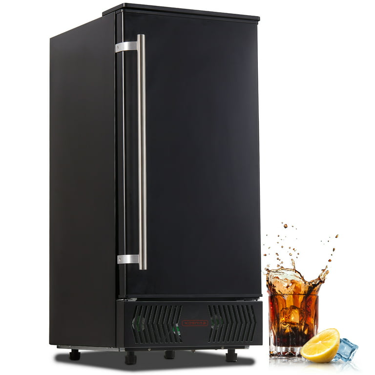 Kognita Commercial Ice Maker Machine 80lbs/24H, Under Counter Ice Machine  for Home Bar, Auto-Clean,Stainless Steel, Black 