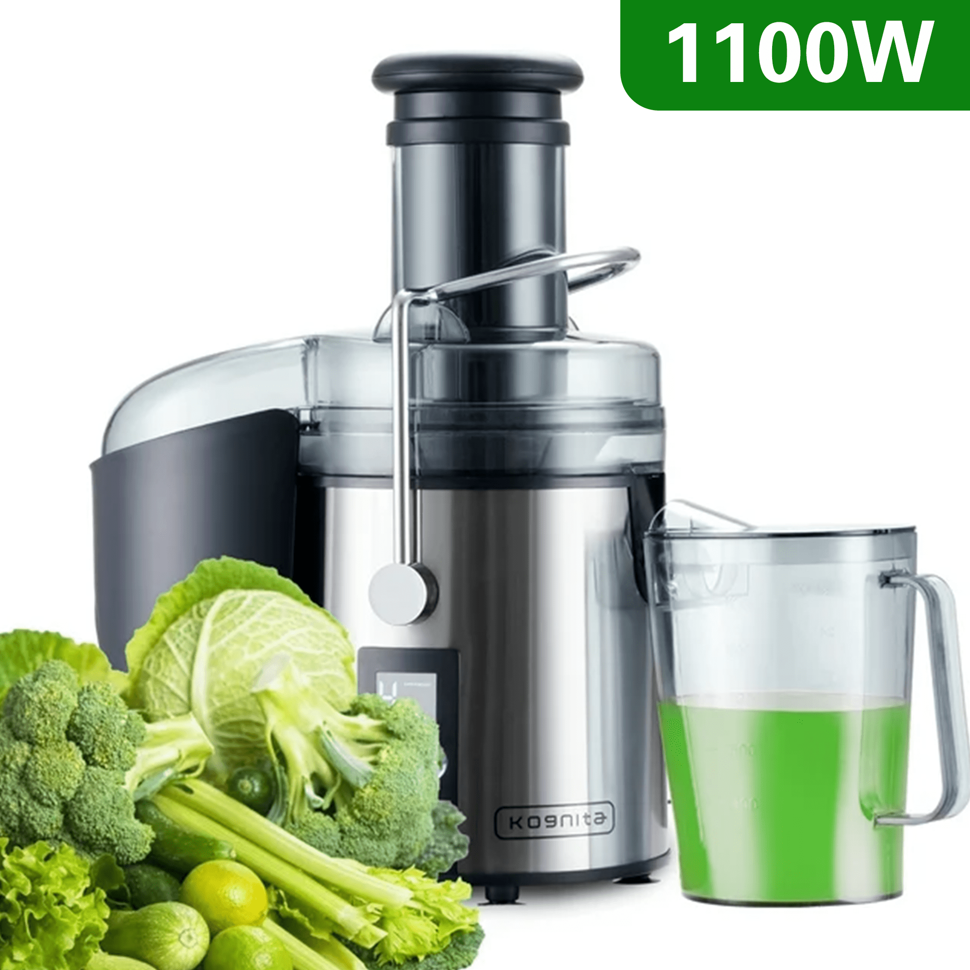 Kognita Juicer Machines LCD Monitor 1100W Centrifugal Juicer with 3