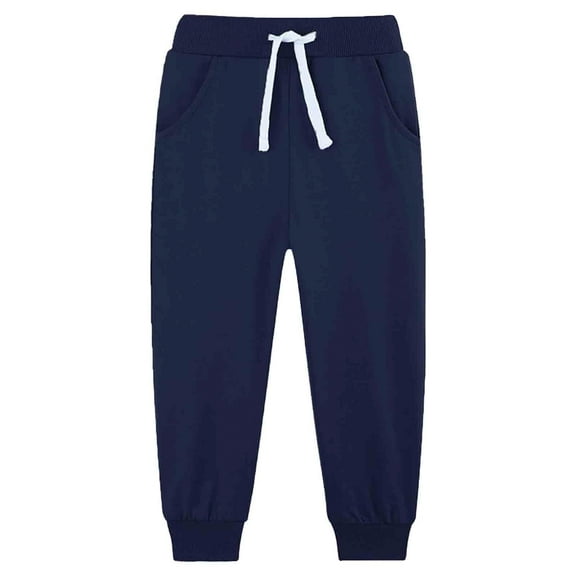 Kogui Athletic Pants Boys Boys Sweatpants Sports Pants for Kids Joggers Workout 5T 6T (Navy,5-6 Years)