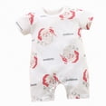 thumbnail image 1 of Kogui Baby Boy Clothes Newborn Baby Boys Girls Romper Newborn Short Sleeve Bodysuits 0 3 6 9 12 18 24 Months (Red,0-6 Months), 1 of 4