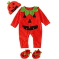 thumbnail image 1 of Kogui Baby Boy Clothes Long Sleeve Baby Boy Girl Halloween Outfit Romper Long Sleeve Jumpsuit Western Fall Winter Clothes 0 3 6 9 12 18 24 Months (Red,12-18 Months), 1 of 6