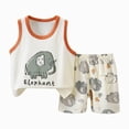 thumbnail image 1 of Kogui Baby Boy Clothes Newborn Set Baby Boy Summer Outfit Contrast Color Baby Boy Short Sleeve T-shirt Tops Shorts 2PC Toddler Boy Sets 3 6 9 12 18 24 Months 2T 3T 4T 5T 6T 7T (Grey,3-9 Months), 1 of 3
