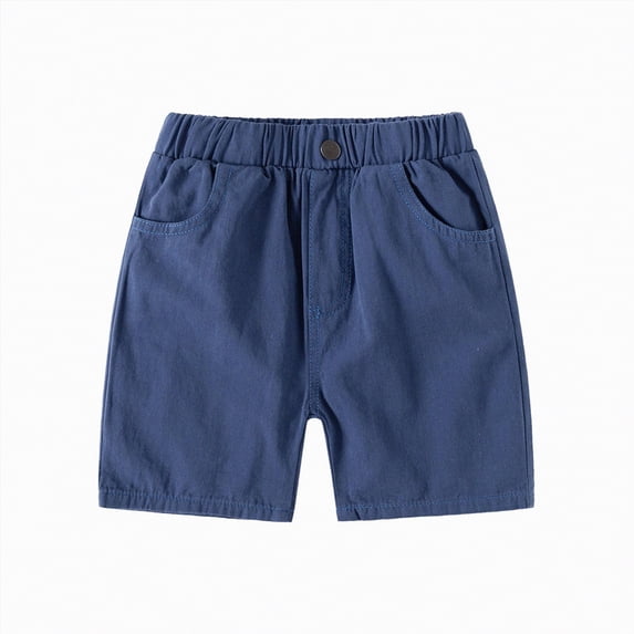 Kogui Baby Boy Knit Shorts Baby Toddler Kid Boy Summer Shorts Elastic Waist Shorts 18 24 Months (Navy,18-24 Months)