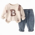 thumbnail image 1 of Kogui Baby Boy Outfit Boys Warm Sweatshirt & Sweatpants Set, 2-Piece 3 6 9 12 24 Months 2T 3T 4T (White,18-24 Months), 1 of 5