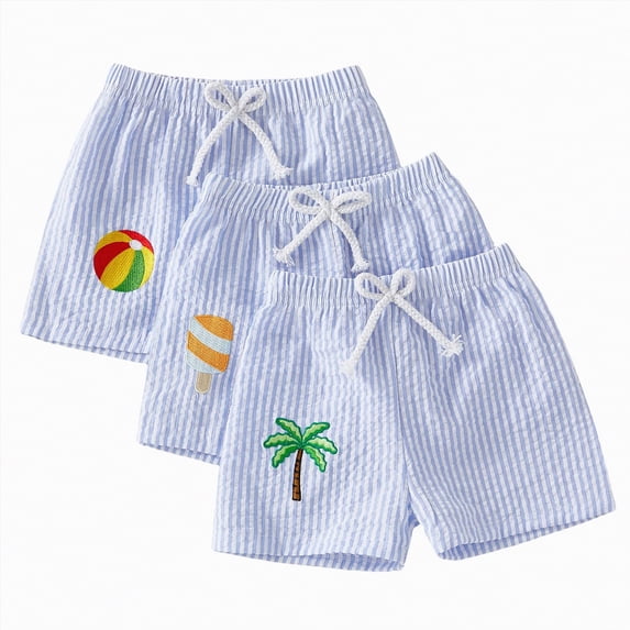 Kogui Baby Boy Shorts Newborn Toddler Baby Boys Summer Knee Length Solid Cotton Candy Sport Shorts Kids Harem Pants 3t 4t (Blue,3-4 Years)