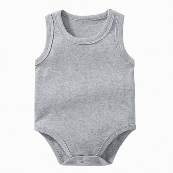 Kogui Baby Boy Summer Clothes Baby-Boys One-Pack Short Sleeve Bodysuit Bodysuits 0 3 6 9 12 18 24 Months (Grey,12-18 Months)