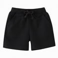 thumbnail image 1 of Kogui Baby Boys' Shorts Toddler Boys Shorts Little Boys Athletic Shorts Drawstring Pull-on Shorts with Pockets for Boys Active 3t 4t (Black,3-4 Years), 1 of 9