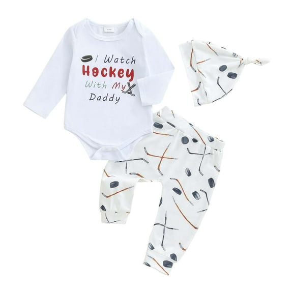 Kogui Baby Clothes Boy Newborn Baby Boy Outfit Knitted Long Sleeve Romper and Pants Set Infant Fall Winter Clothes 0 3 6 9 12 18 24 Months 2T 3T (White,0-3 Months)