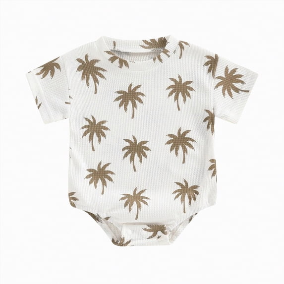 Kogui Baby Clothes Boy Summer Baby Bodysuit Cute Infant Boy Or Girl 0 3 6 9 12 18 24 Months (White,6-12 Months)