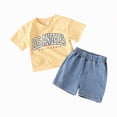 thumbnail image 1 of Kogui Baby Clothes for Girls Newborn Toddler Girl Summer Clothes 2 Piece Loose Strap Tank Top and Short Set Kids Clothing Sets with Pockets 3 6 9 12 18 24 Months 2T 3T 4T (Yellow,6-9 Months), 1 of 8