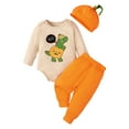 thumbnail image 1 of Kogui Baby First Halloween Outfit Boy Unisex Baby 3 Outfit Bundle Mix Match Newborn Pants Set Size 3 6 Months (Green,3-6 Months), 1 of 3