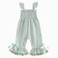 thumbnail image 1 of Kogui Baby Girl Jumpsuit Girls Casual Jumpsuits Strap Sleeveless Loose Romper Long Pants with Pockets Kids Clothes 12 18 Months (Green,12-18 Months), 1 of 7
