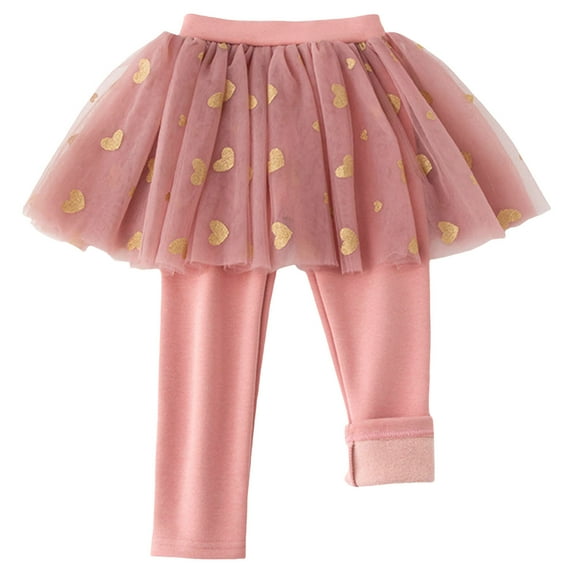 Kogui Baby Girl Leggings Ruffles Baby Infant Girls Sparkling Sequin Tutu Skirt Legging Toddler Cotton Pants Size 2T 3T (Pink,2-3 Years)